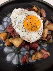 Wilderness Skillet with Fried Eggs