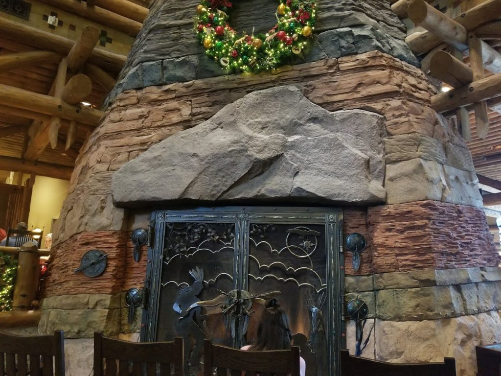 Wilderness Lodge Grand Fireplace