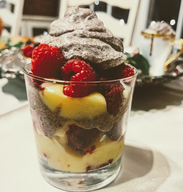 the grey stuff raspberry trifle