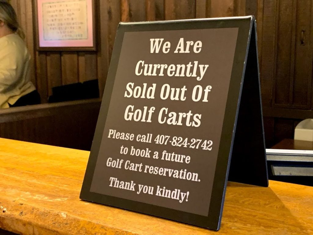 golf carts sold out